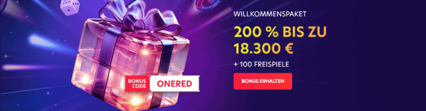 1red casino banner