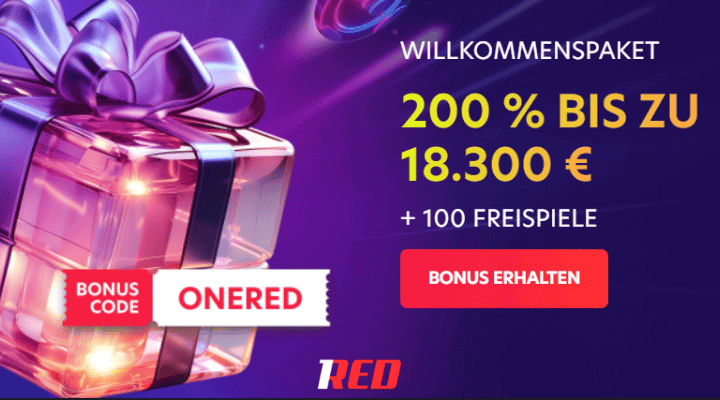 1Red Casino Bewertung – großzügige Boni sofort nach der Anmeldung