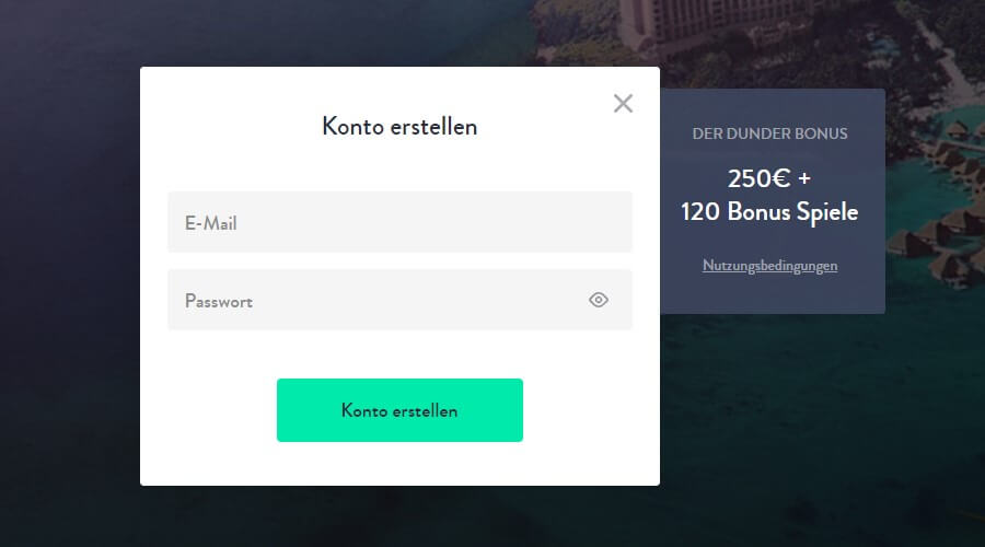 dunder registrierung