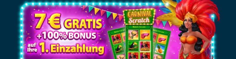 Scratchmania Casino – 7 Euro Bonus ohne Einzahlung