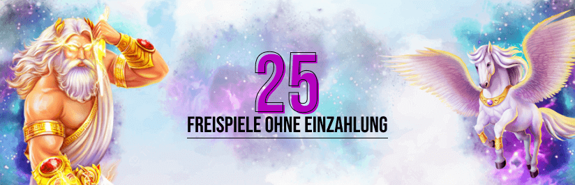 25 Freispiele ohne Einzahlung Banner