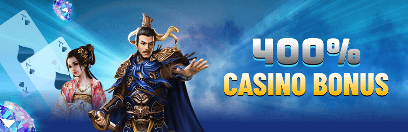 400% Casino Bonus Banner