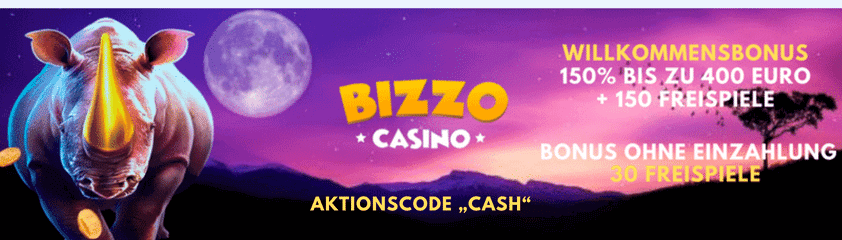 Bizzo casino banner