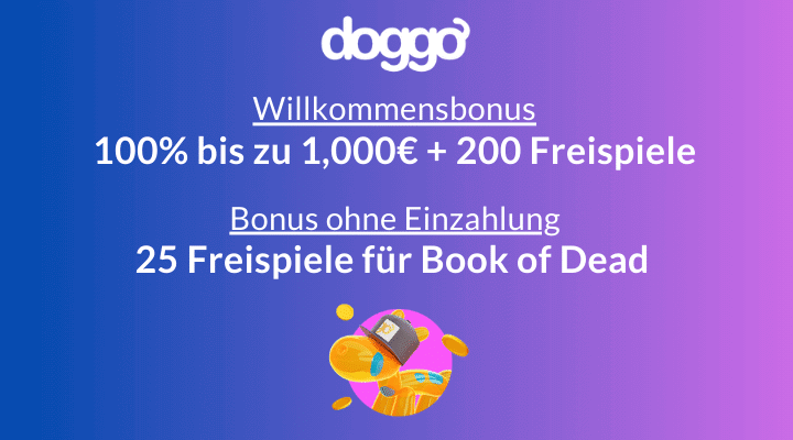 Doggo Casino – 25 Free Spins sofort erhältlich!