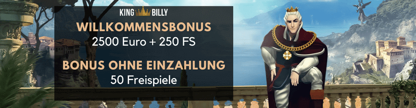 King Billy Casino Banner
