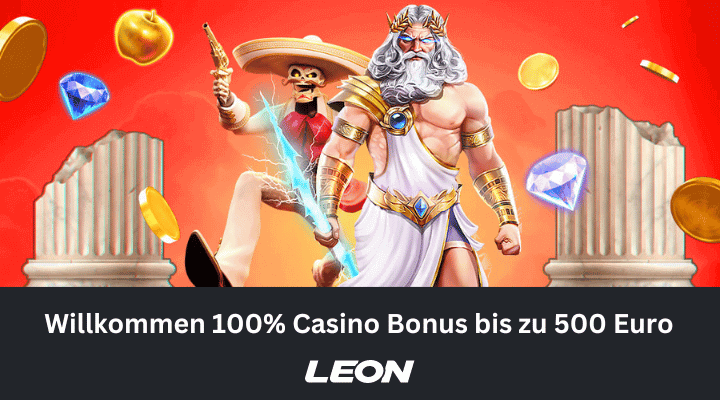 Leon Casino – Ersteinzahlungsbonus bis zu 500 Euro!