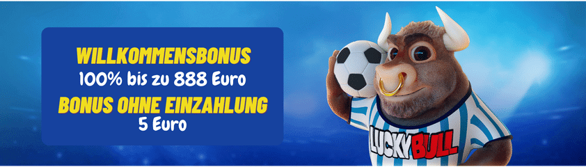 Lucky Bull casino banner