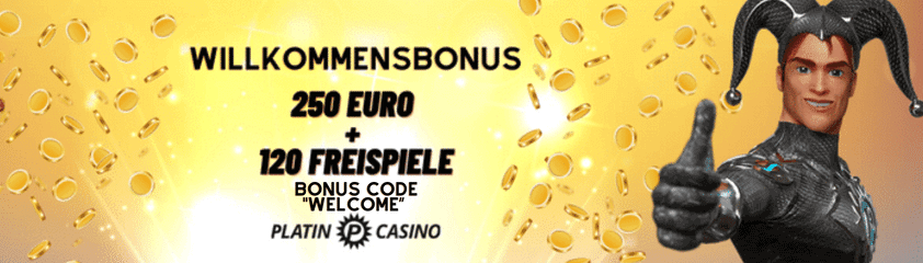 Platin casino banner
