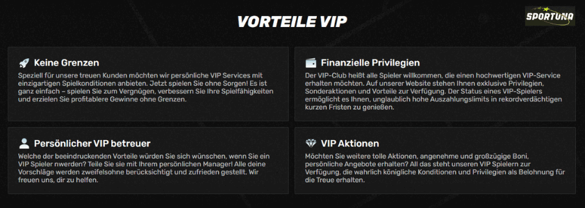 sportuna casino vip-programm banner