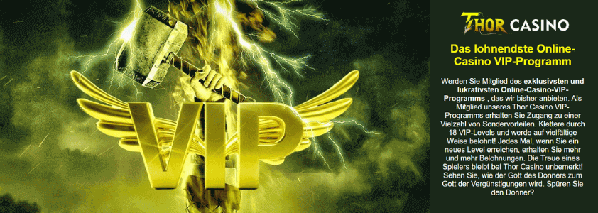 thor casino vip programm banner