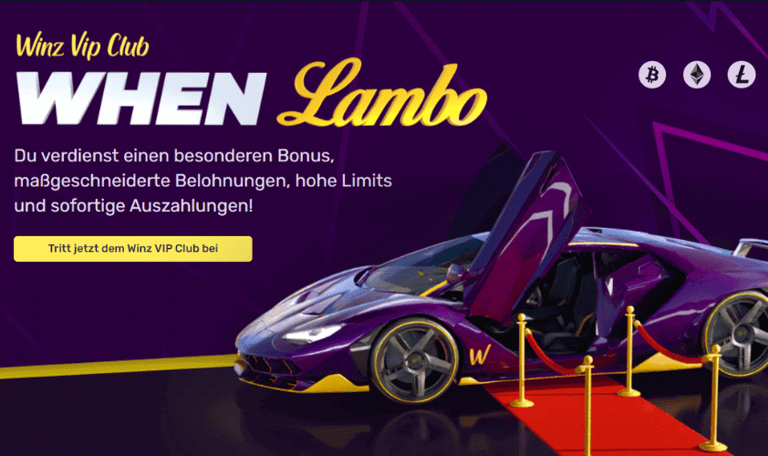 winz.io casino vip-programm banner